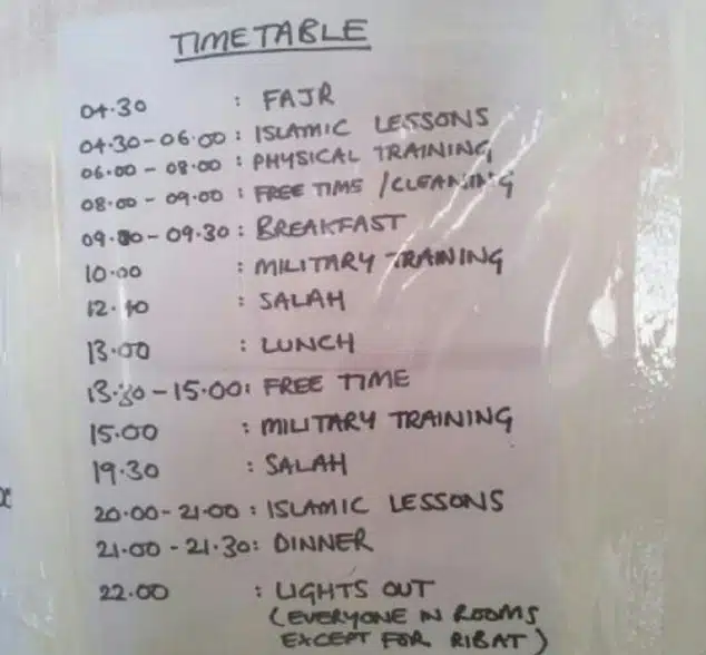 isis schedule