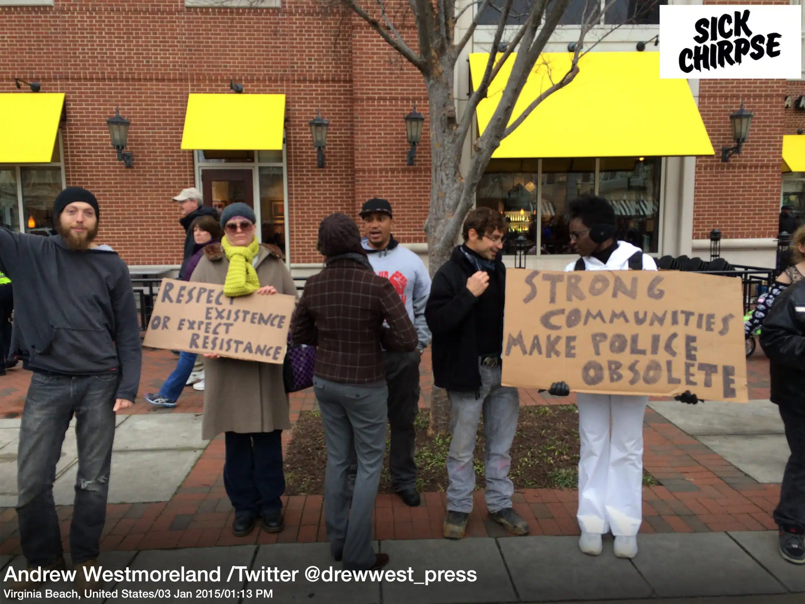 Protestor Signs