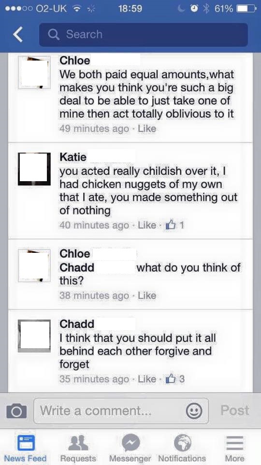 Chicken Nuggets Argument 2
