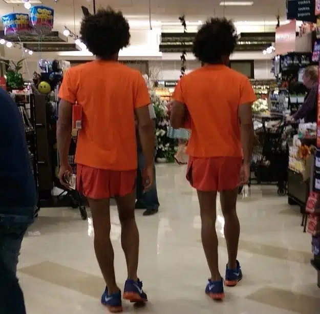 Glitches In The Matrix - orange joggers