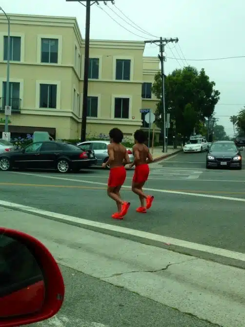 Glitches In The Matrix - red joggers
