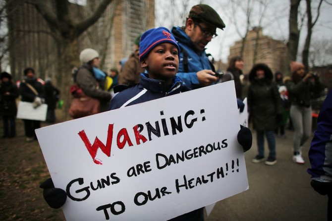 Gun Control Activists March Across Brooklyn Bridge