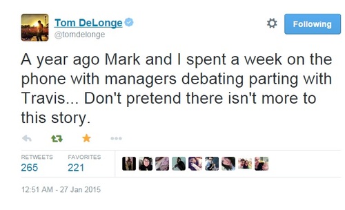 Tom Delonge Tweet