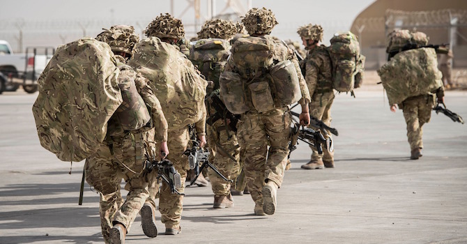 British Soldiers Entering A Modern Era