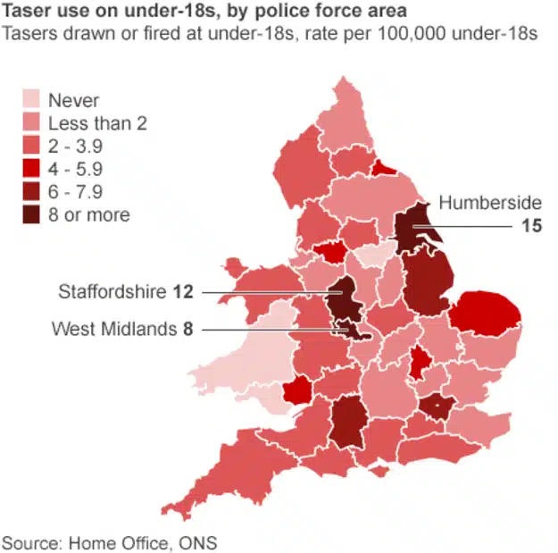Taser Use Children UK