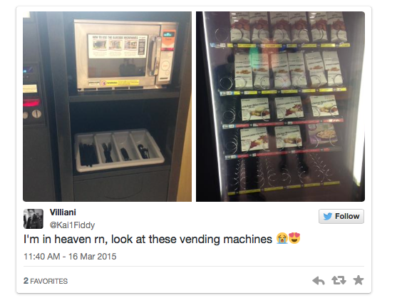 Chicken Nugget Vending Machine Tweet