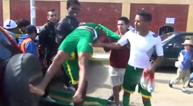 VID: Footballer Gets Second Severe Beating In Year from Fans