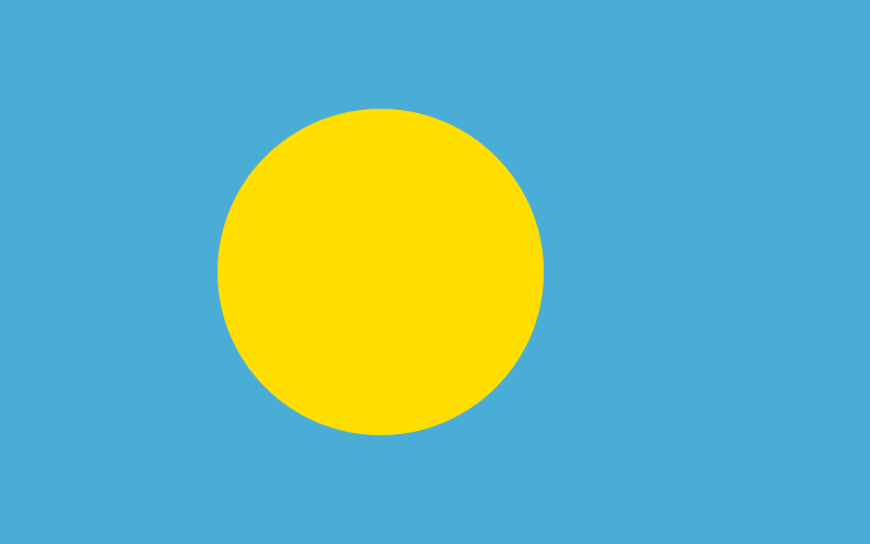 Palau Jellyfish Island - Flag