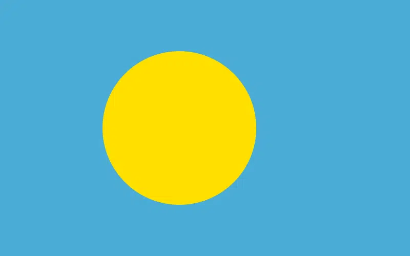 Palau Jellyfish Island - Flag