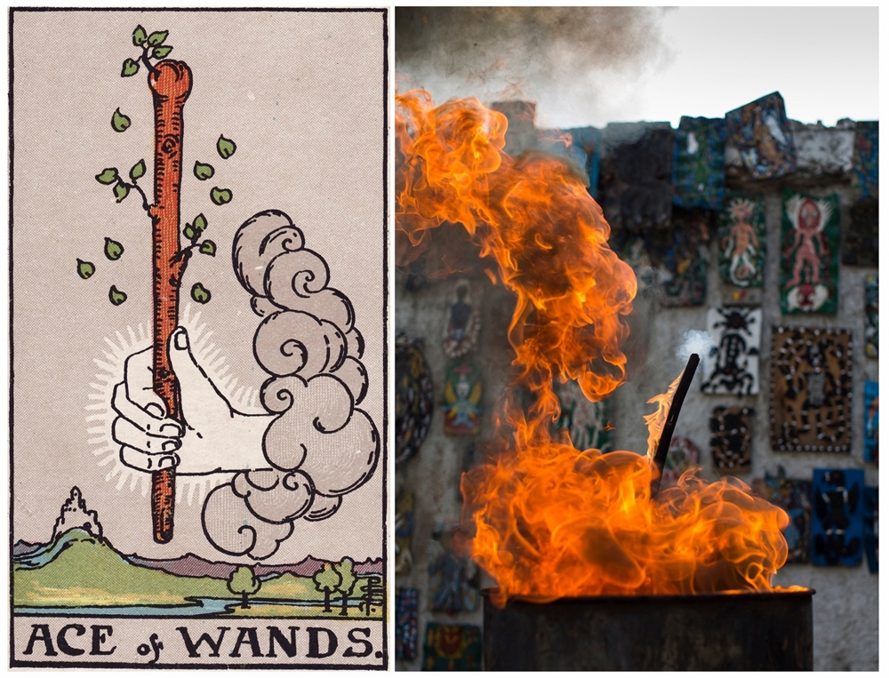 Alice Smeets's Ghetto Tarot - Ace of Wands
