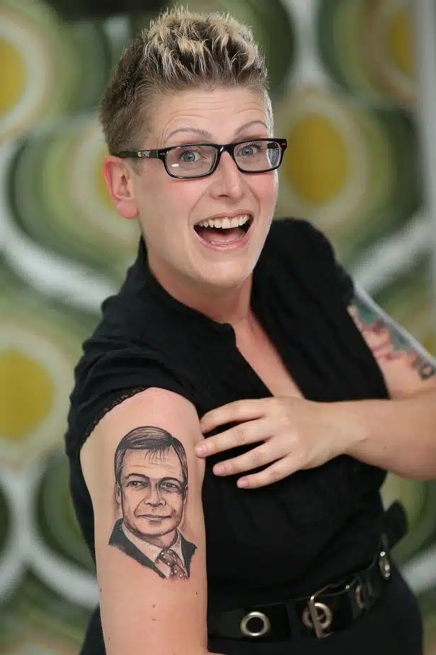 Kerrie Webb Nigel Farrage Tattoo