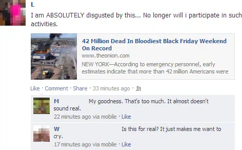 People Thinking The Onion Is Real On Facebook 33