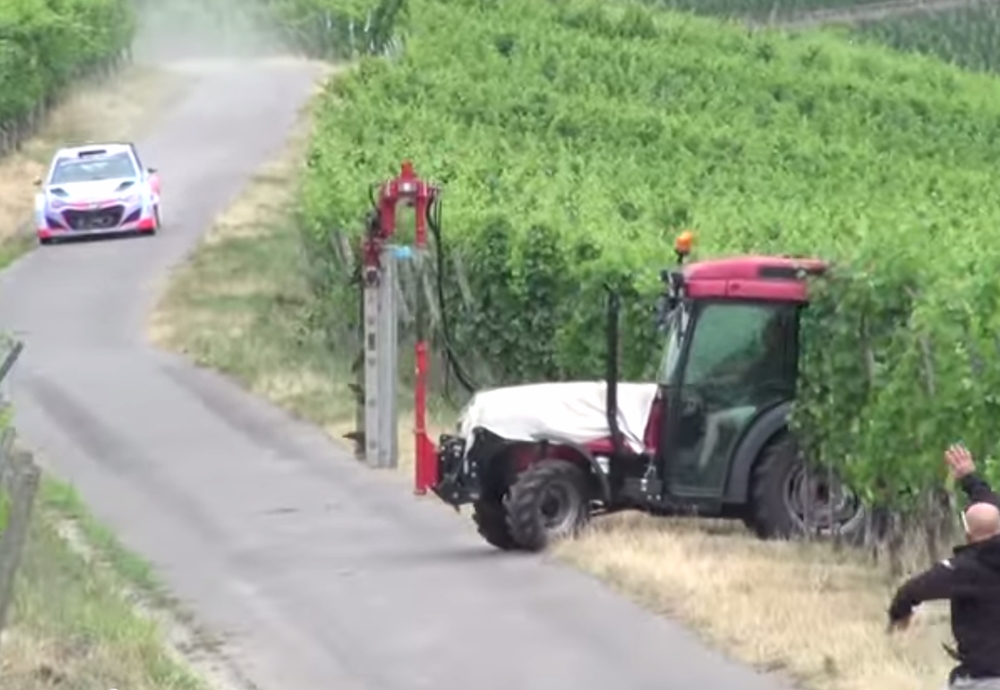 Rally-Driver-Nearly-Hits-Tractor-Germany