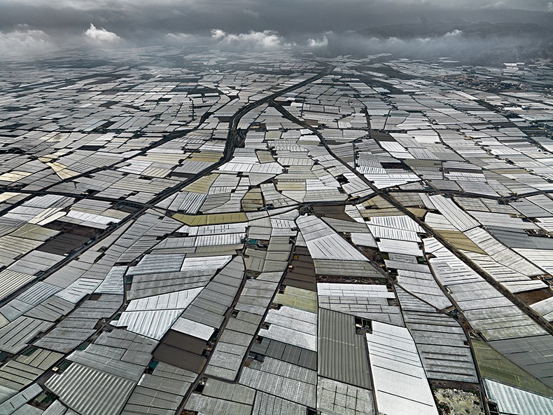 Almeria Hothouse Immigrants - Aerial View