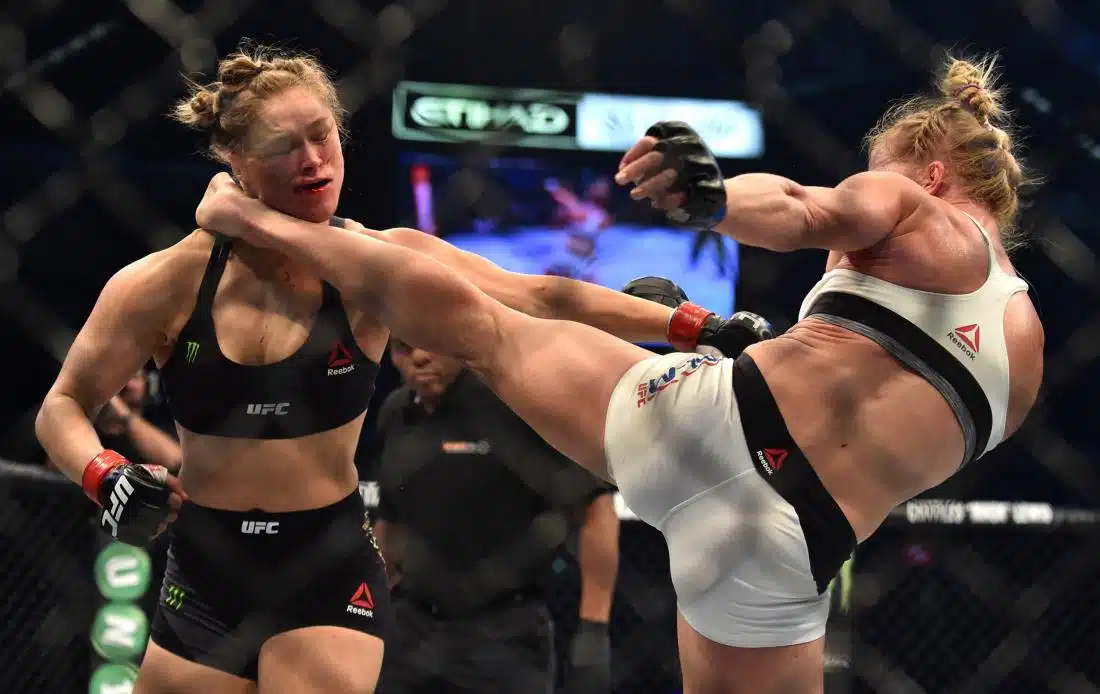Ronda Rousey Holly Holm Kick