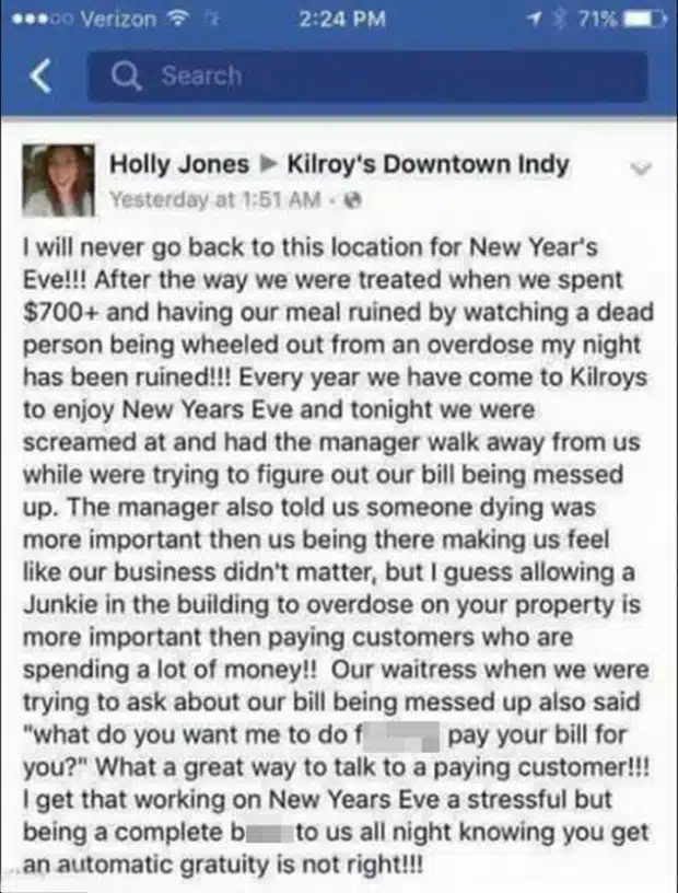 Holly Jones Facebook Rant