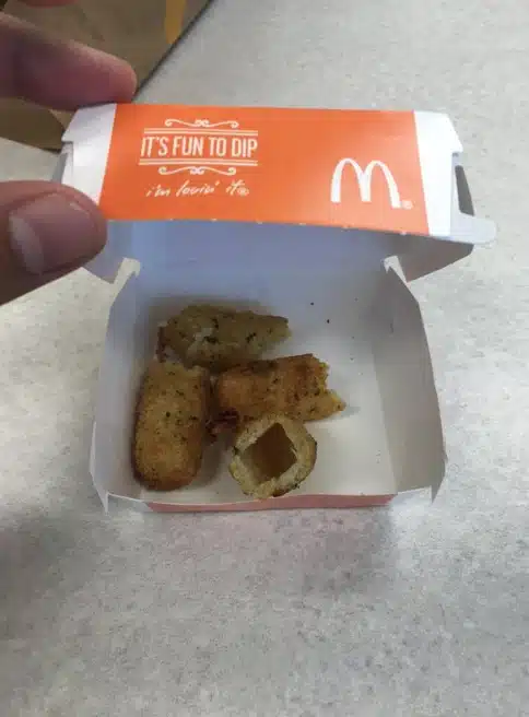 McDonald's Mozzarrella Sticks 4
