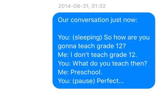 Sleep Talking Texts 1