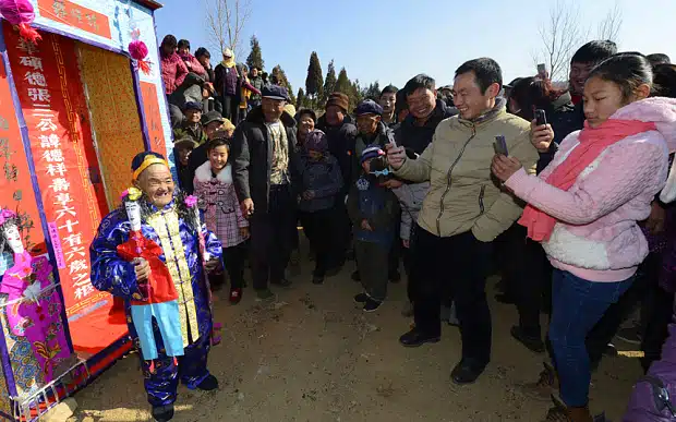 CHINA RIZHAO FUNERAL OF A LIVING