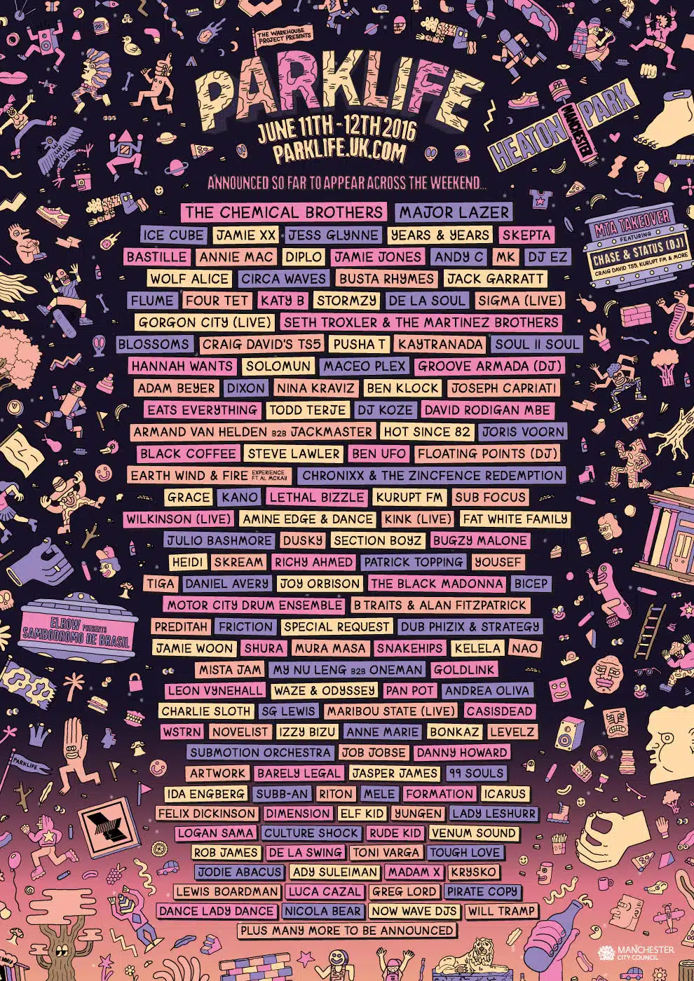 Parklife 2016 Lineup