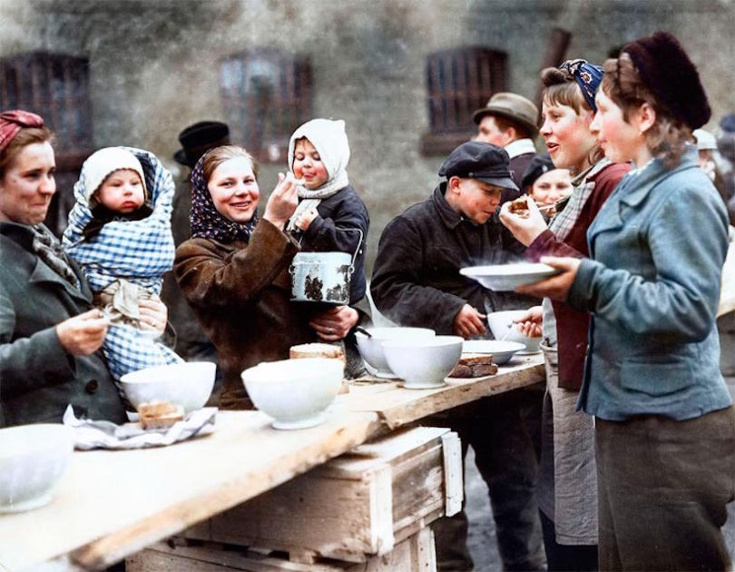 These Colourised Photos Of World War II Refugees Have Never Been More Important