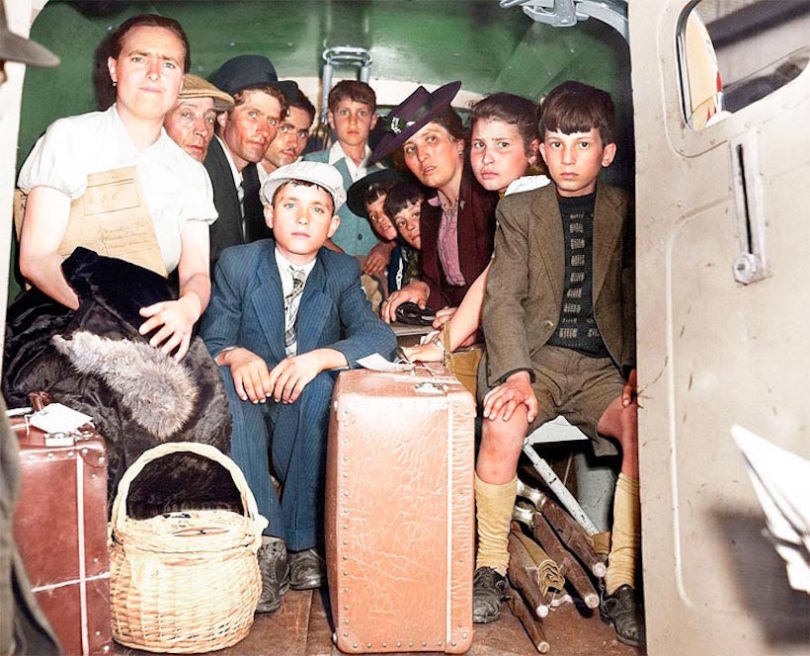 These Colourised Photos Of World War II Refugees Have Never Been More Important