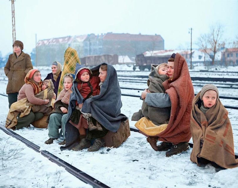 These Colourised Photos Of World War II Refugees Have Never Been More Important