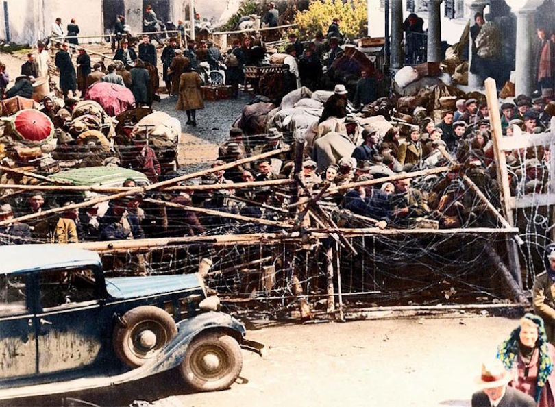 These Colourised Photos Of World War II Refugees Have Never Been More Important