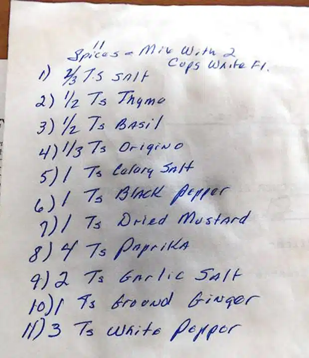 KFC recipe 1