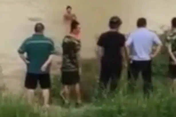 Man-wakes-up-after-being-rescued-by-firefighter