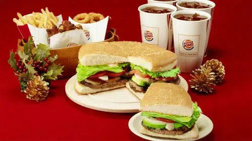 Pizza size burger