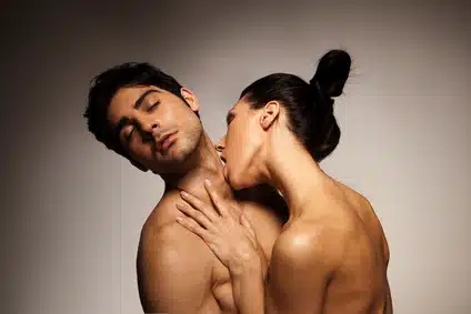 Couple Enjoying Sexual Foreplay