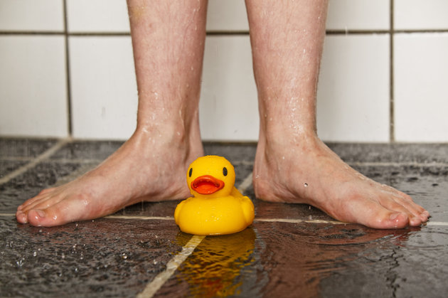Feet and rubber duck