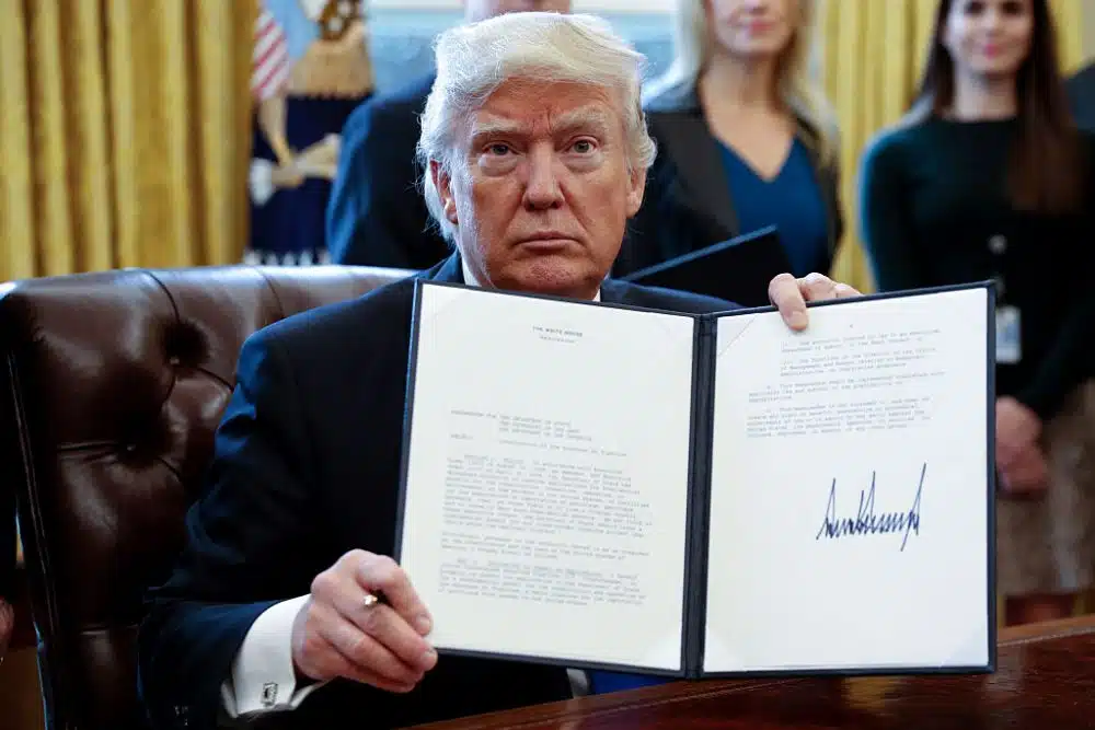 President Trump Signs Executive Orders On Oil Pipelines