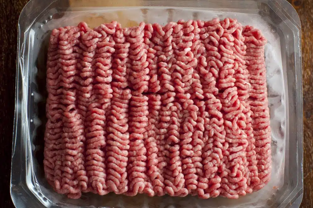 Punnet of beef mince