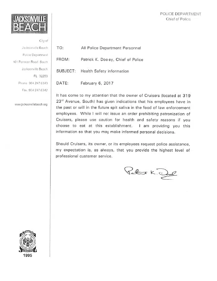 Police Memo