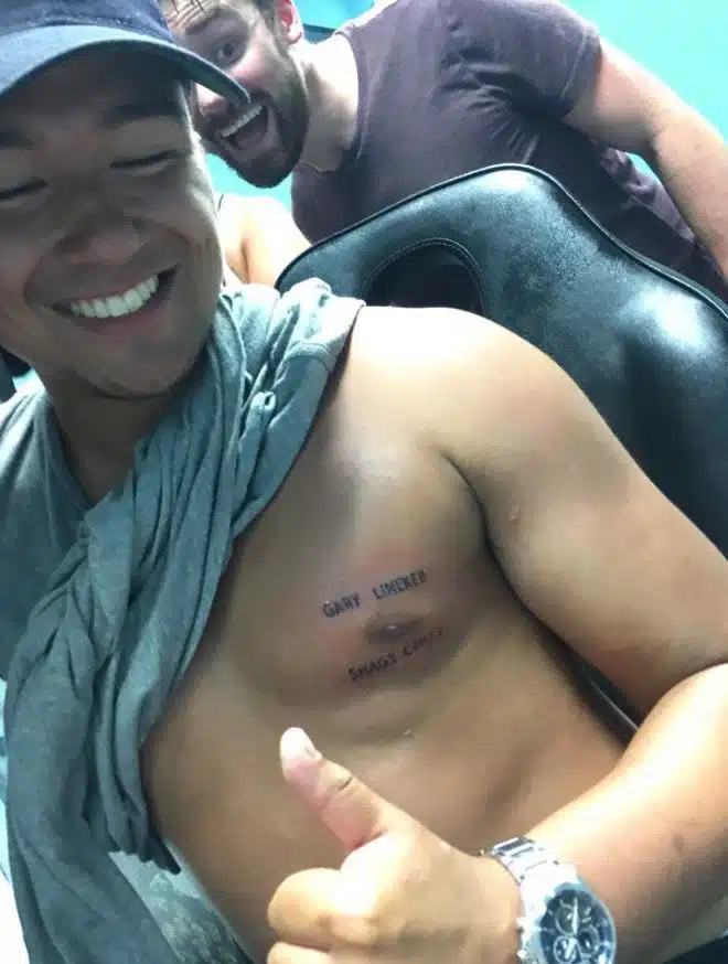 Joe Mercap tattoo