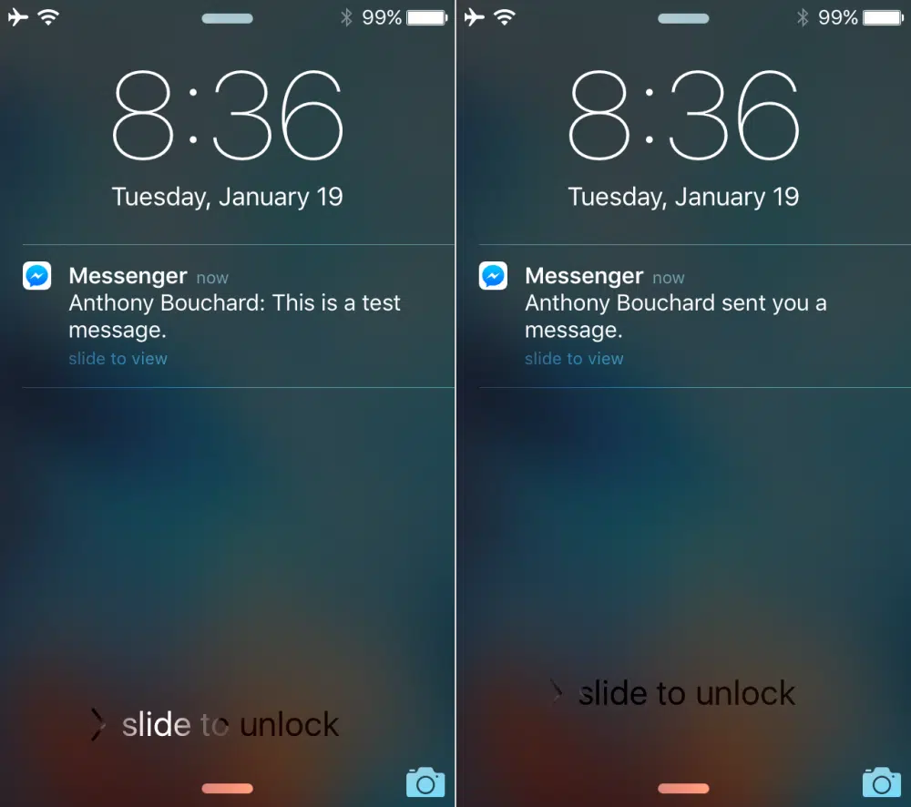 Messages Facebook