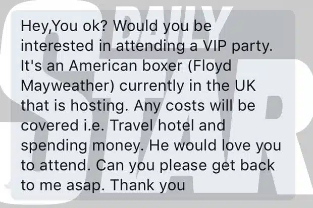 Floyd Mayweather Message