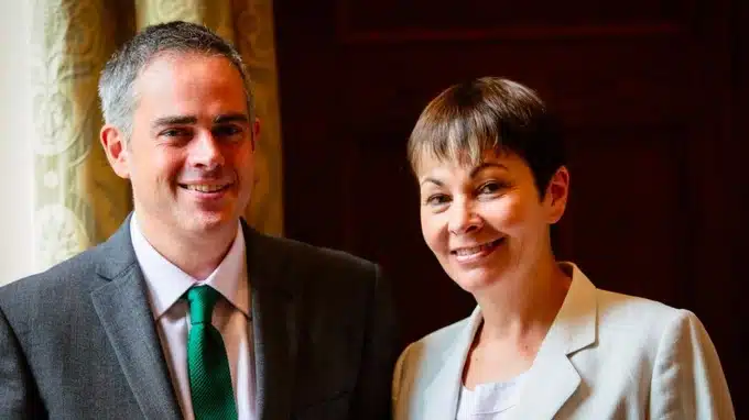 Jonathan Bartley and Caroline Lucas