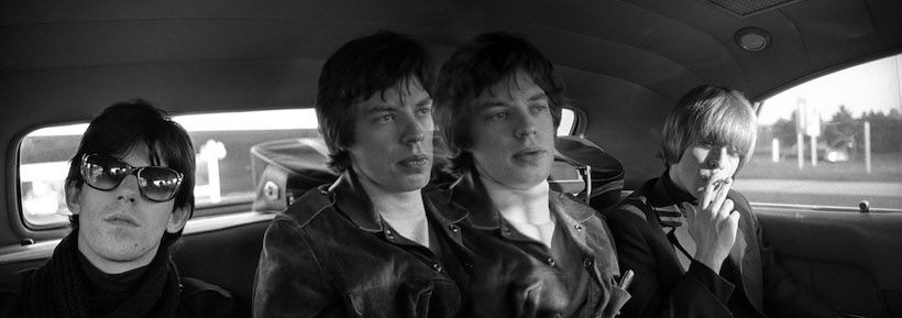 Keith Richards, Mick Jagger & Brian Jones Limo New York City USA October 1965