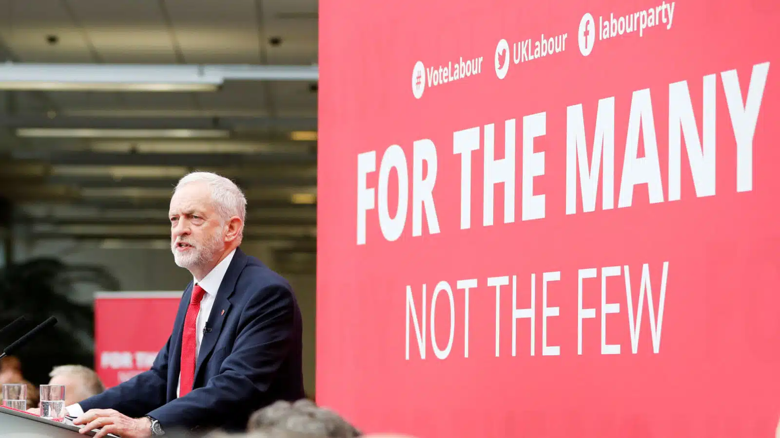 Jeremy Corbyn, the leader of Britain's opposition Labour Party, launches the party's election manifesto at Bradford University, May 16, 2017. REUTERS/Darren Staples