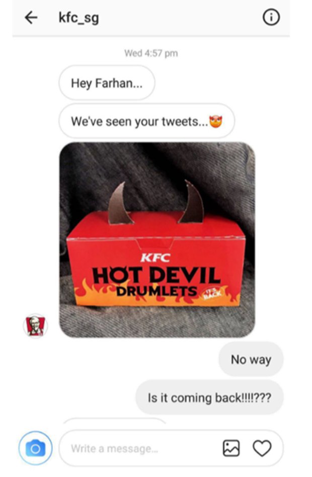 Man tweets at KFC for a year until they bring back his favourite