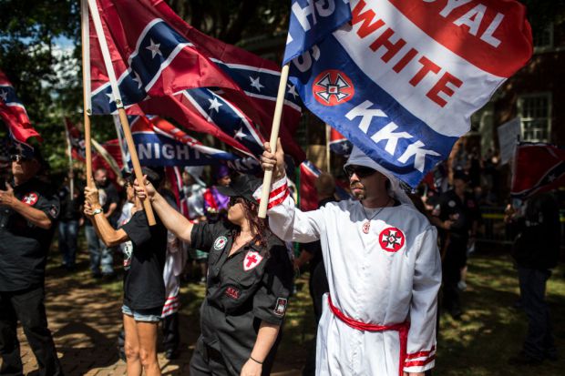 KKK protests in Charlottesville