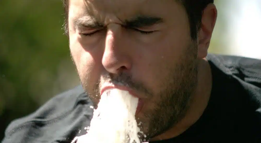 Person vomiting