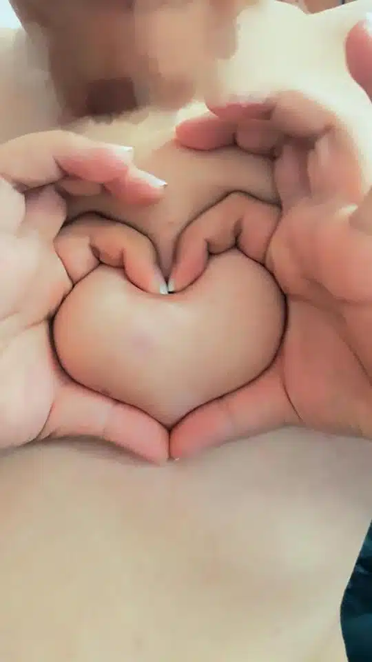 heart shaped boob challenge