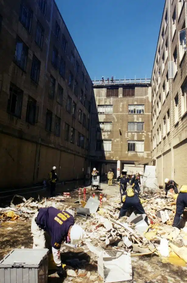 Rare images from 9/11 terror attacks including Pentagon clock 'frozen in time' and shell-shocked President Bush