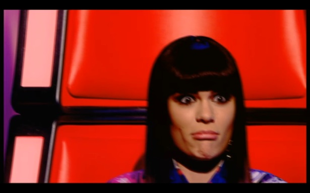 Jessie pulling funny faces