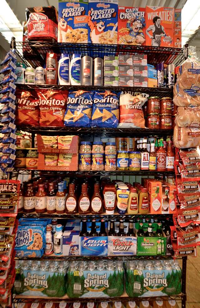 man aisle supermarket