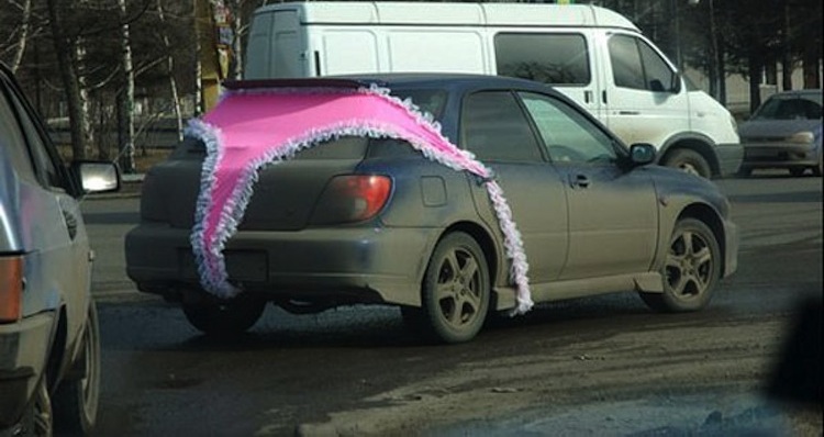 Russian Underwear Car